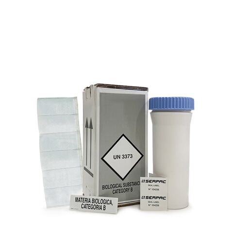 Für den Versand von biologischen Stoffen der Kategorie B sind Verpackungen erforderlich, die gemäß den Vorschriften für den Versand gefährlicher Güter geprüft und zertifiziert sind.