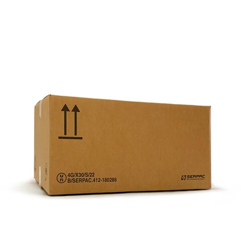 UN zugelassene 4G Pappkartons geeignet für den Versand verschiedener Parfümerie-Produkte in Fläschchen in Originalverpackung, ohne Notwendigkeit einer Gruppierung in zusätzlichen Kartons (Grouping Box).