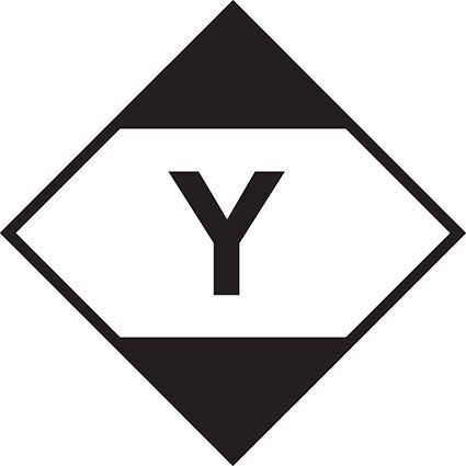 Die Begrenzte-Mengen-Markierung (LQ) ist mit “Y” gedruckt. Permanentkleber mit einer Haltbarkeit von 3 Jahren im Innen- und Außenbereich.