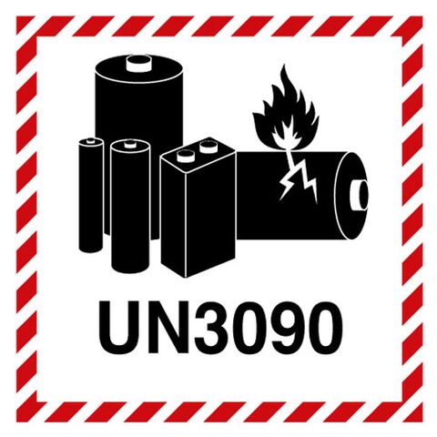 Das Kennzeichen Lithium Battery Mark muss mit UN-Nummer. Permanentkleber mit einer Haltbarkeit von 2 Jahren im Innen- und Außenbereich.