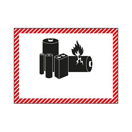 Das Kennzeichen Lithium Battery Mark muss mit UN-Nummer und einer Telefonnummer ausgefüllt werden, um im Bedarfsfall beim Versender zusätzliche Informationen einzuholen (obligatorisch bis 31.12.23 nur für Sendungen auf dem Seeweg IMDG).